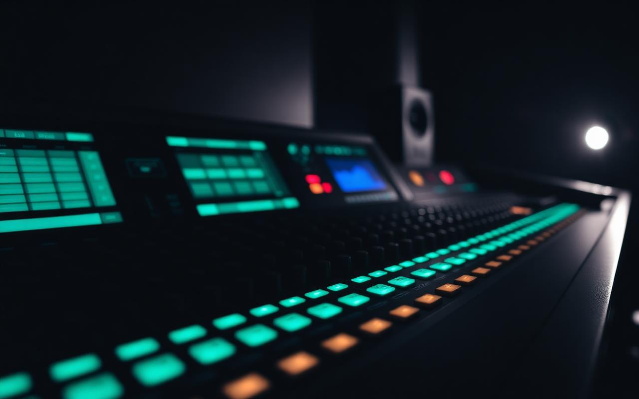 Mixing console faders