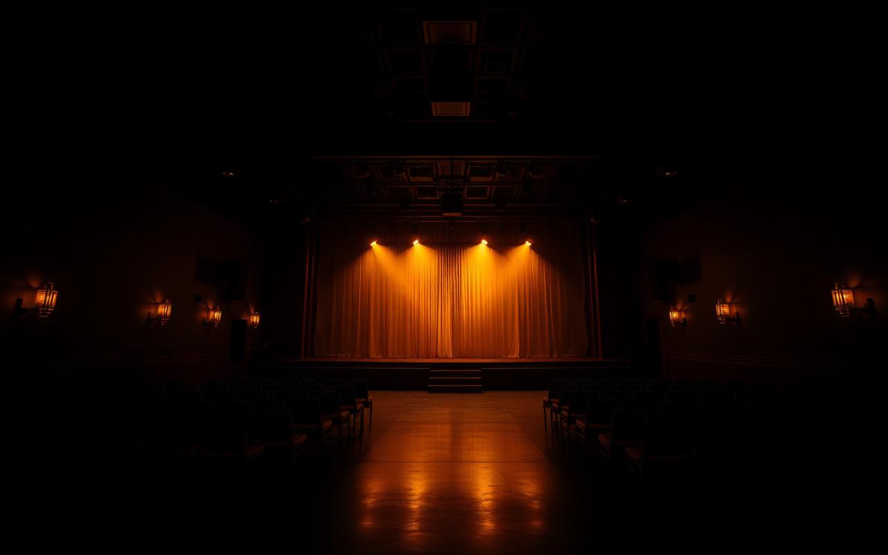 Empty club before doors open