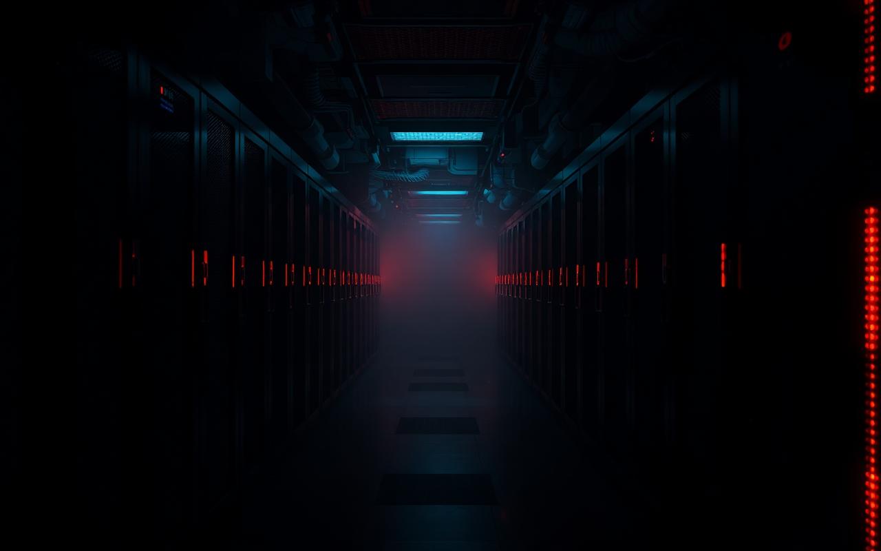 Server room corridor